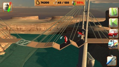 模拟桥梁架桥游戏截图