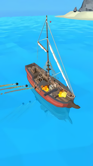 一个3d海盗船游戏截图