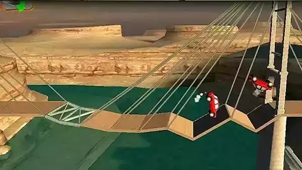 模拟桥梁建造游戏截图